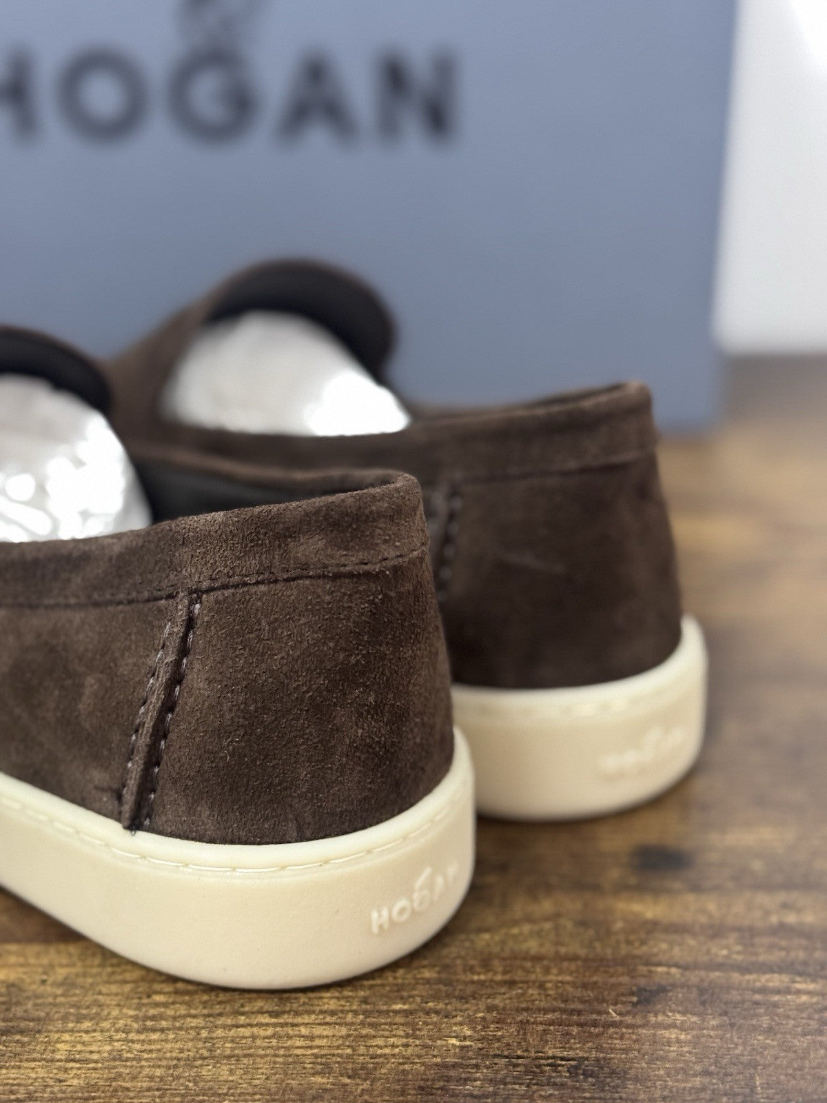 Hogan Mocassino Cool Suede Testa Moro Memory Foam Causal Hogan Uomo 42.5