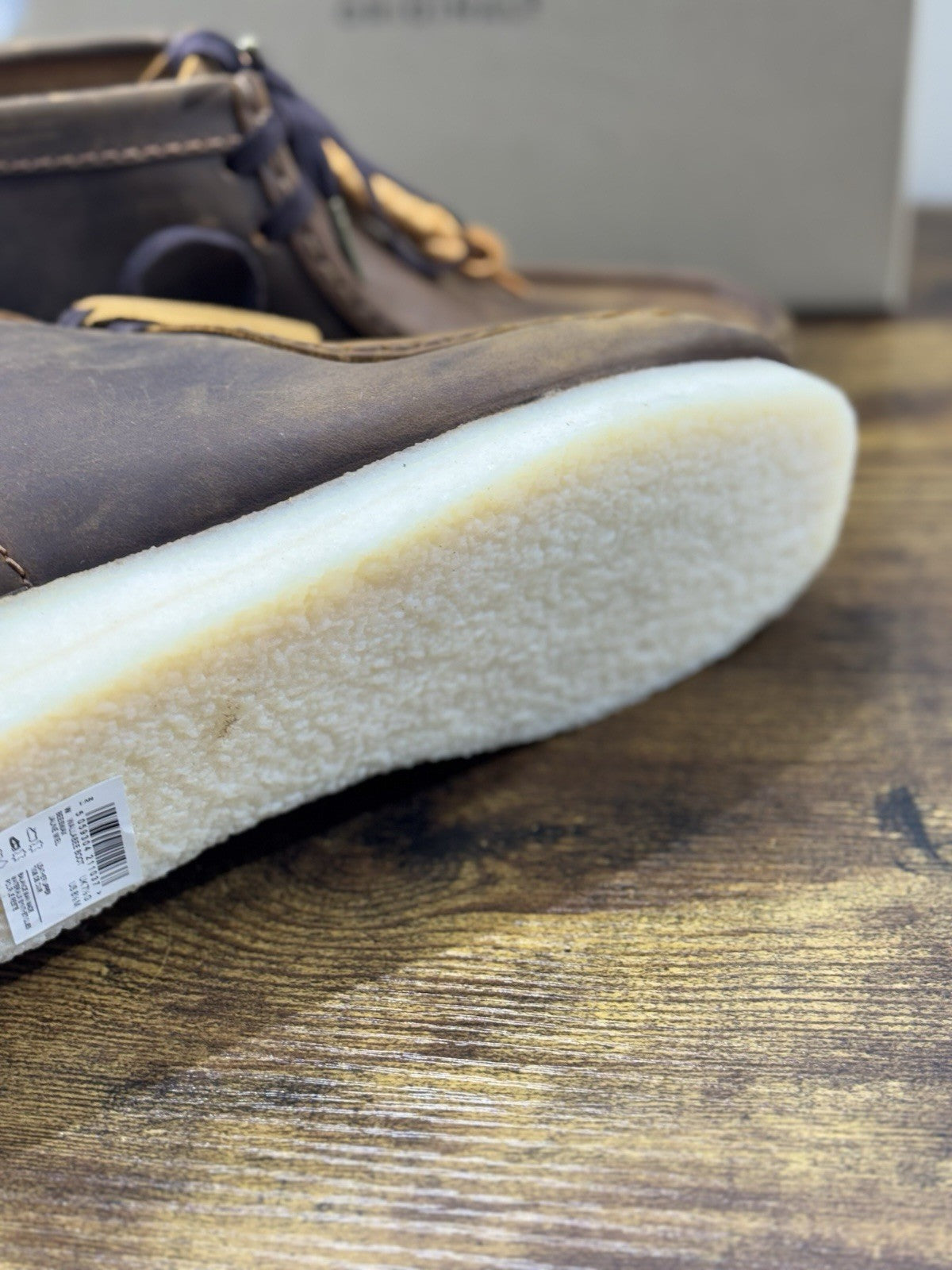 Clarks Wallabee Boot   Scarpa Uomo Pelle  Brown  Icon Clarks Men Shoes 41.5