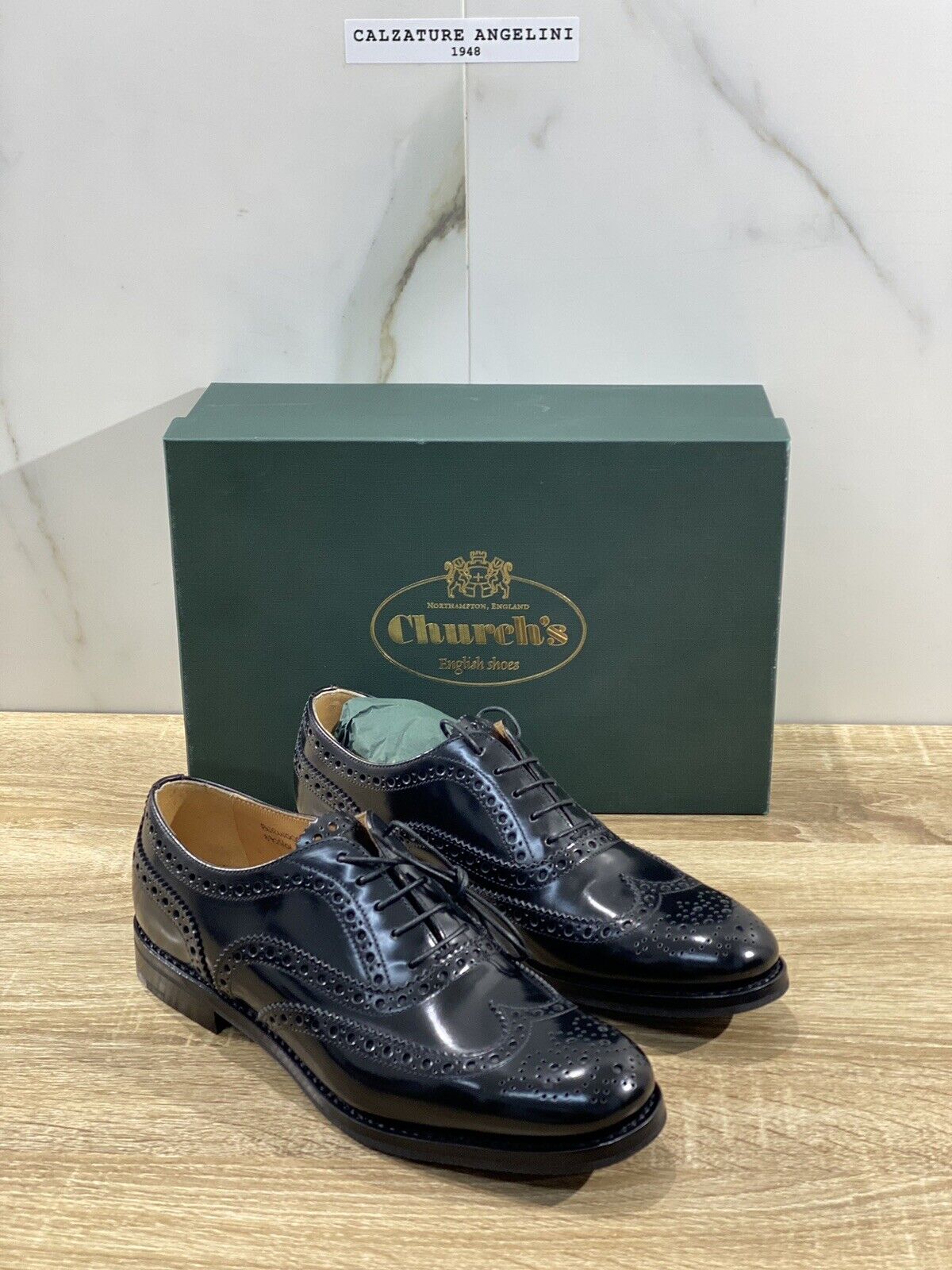 Church’s Burwood W scarpa donna pelle Nera Polish Binder  church’s donna 39.5