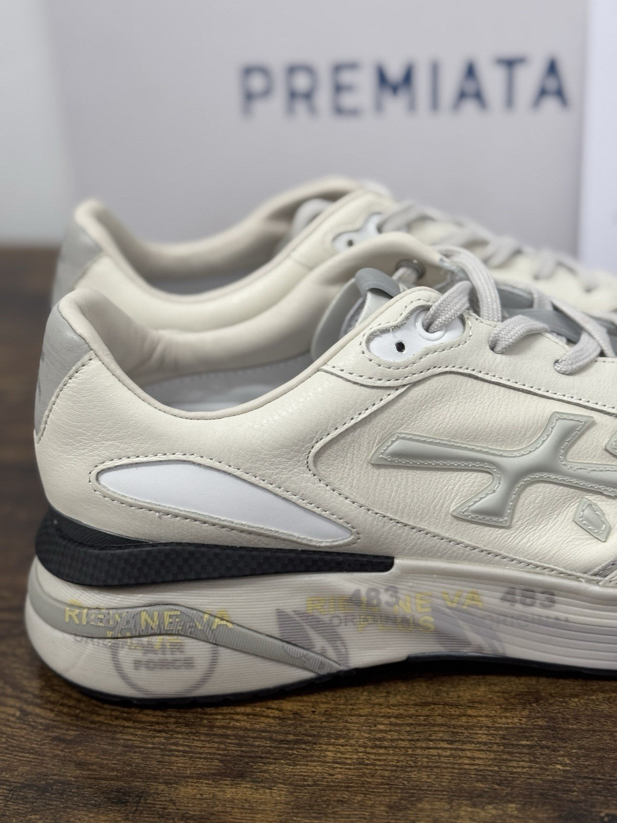 Premiata Moerun Sneaker Pelle Bianca Casual Premiata Uomo 43