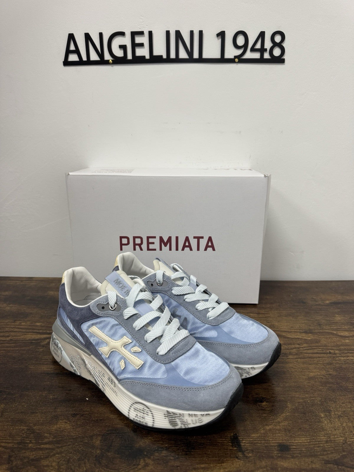 Premiata Moerun Sneaker Suede Celeste  Casual Donna 38