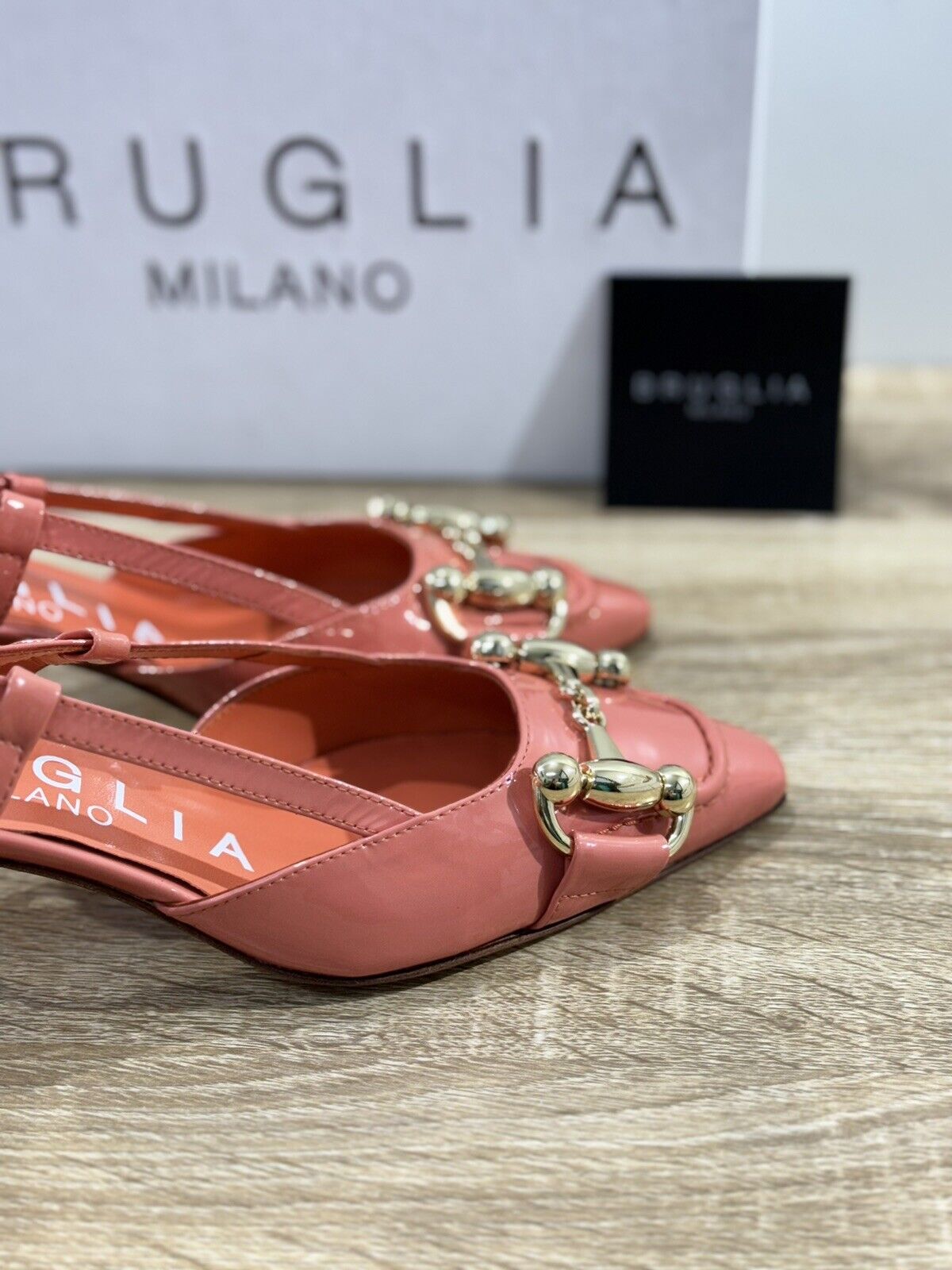 Bruglia Milano Slingback  Donna Corallo   Luxury Casual Sandal  Handmade 36