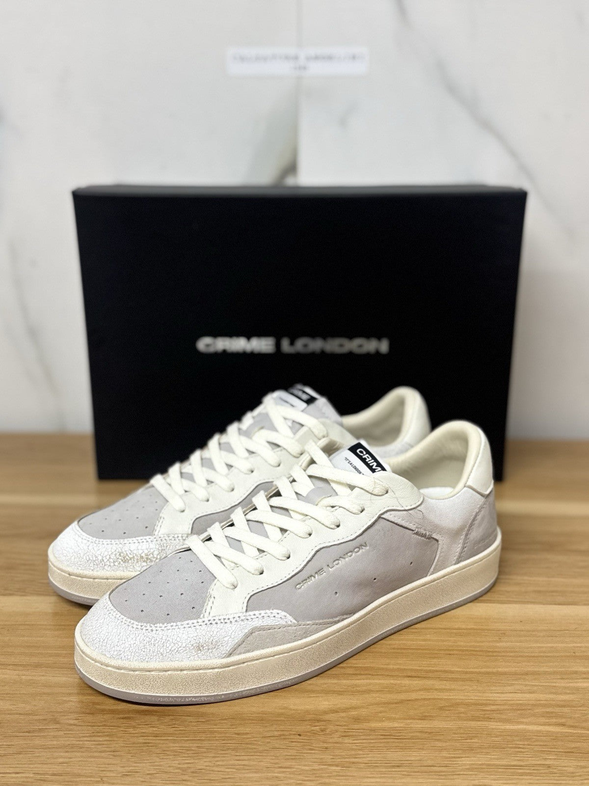 Crime London Sneaker Chelsea Casual Pelle Bianca Uomo 41