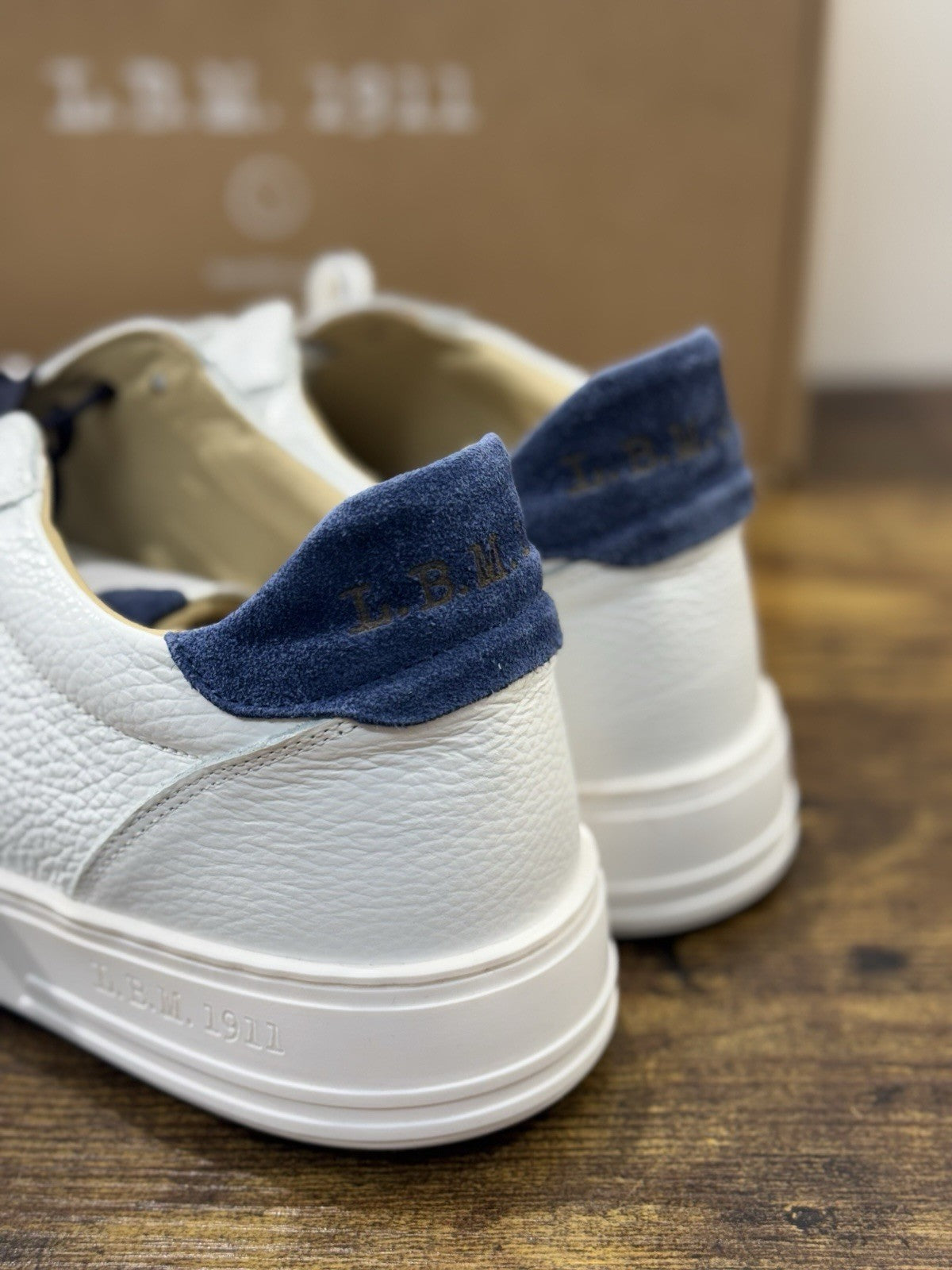 L.B.M 1911 Sneaker Pelle Bianca  Casual Scarpa Uomo 45