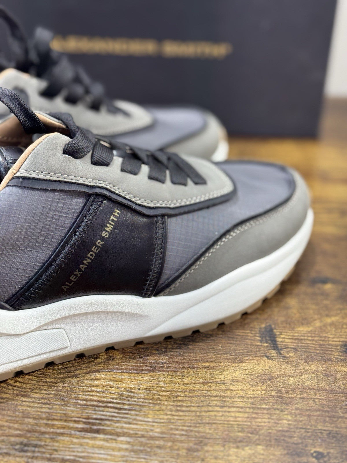 Alexander Smith Sneaker Eco Dover  Pelle Black Uomo 42