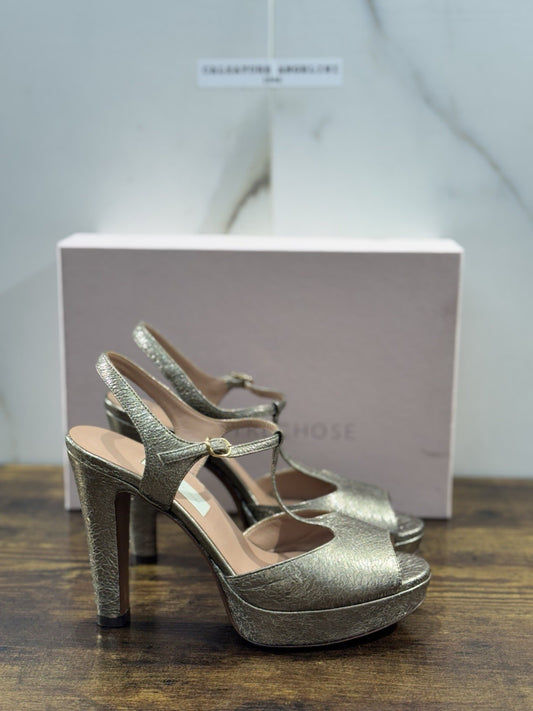 L’autrechose Sandalo  Pelle Bronzo  Casual Donna 38