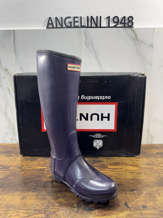 Hunter Stivale Da Pioggia Gomma Viola  Icon Boot Rain Donna 37