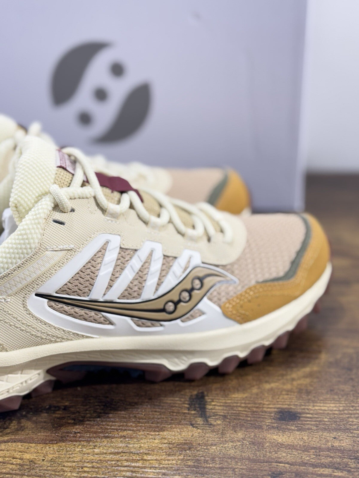 Saucony Grid Peak Sneaker Uomo Tan Green    Casual Saucony Trail Sneaker 40.5