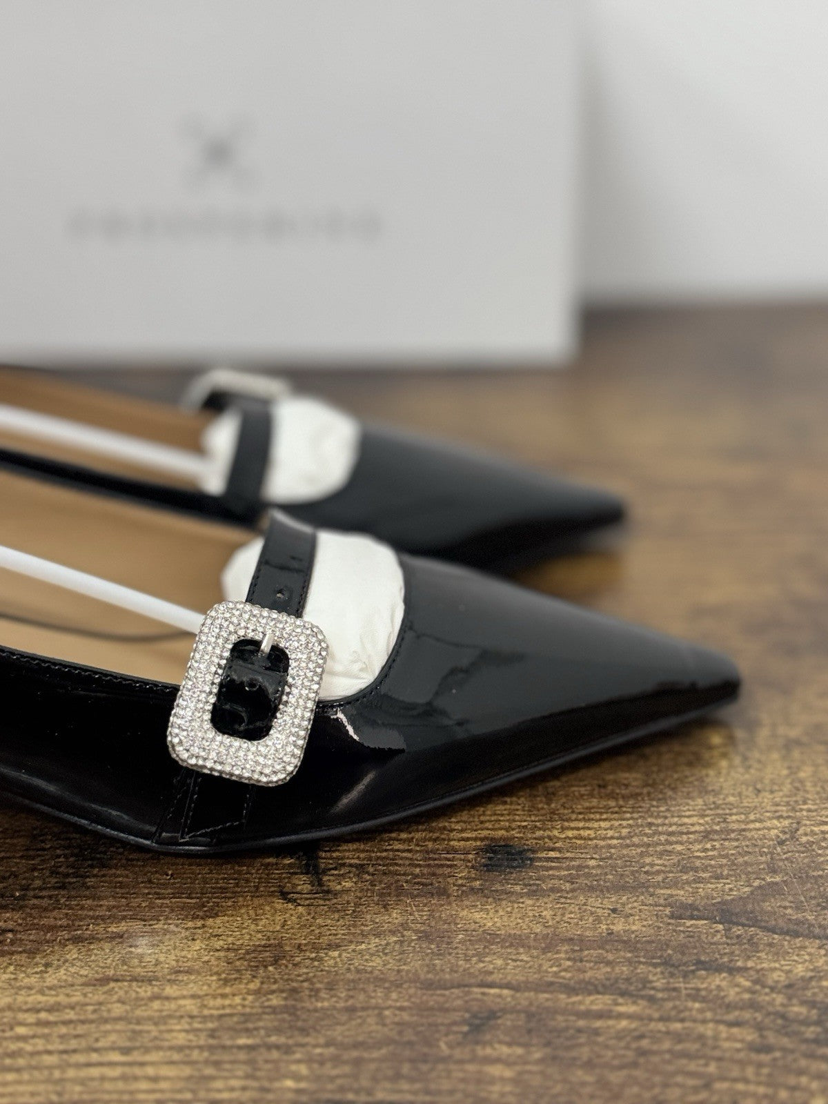 Prosperine Ballerina  Décolleté Pelle Nera Flat  Scarpa Donna 39