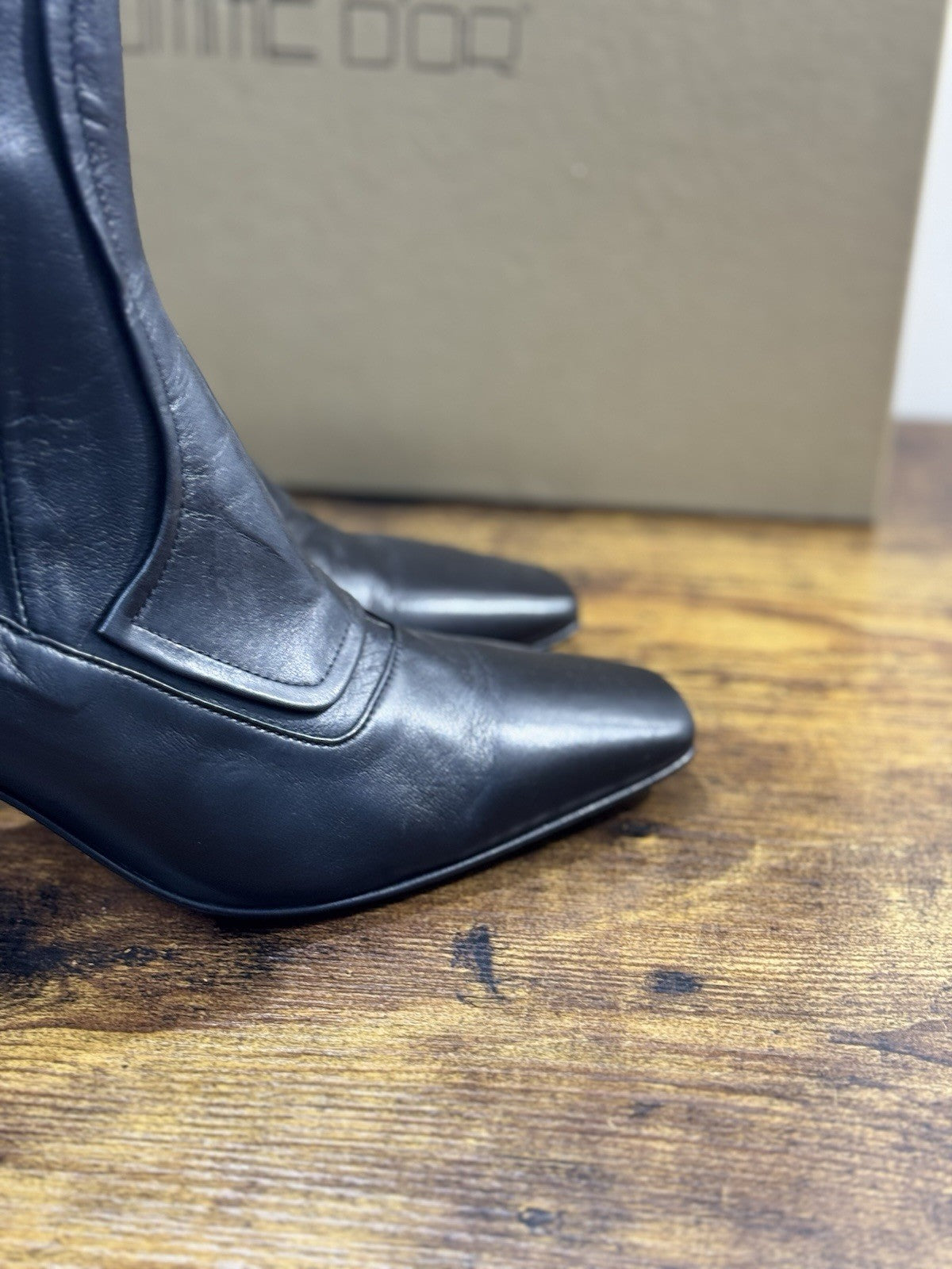 Pomme D’or Stivaletto   Pelle Nero     Casual Luxury Boot  Donna 41