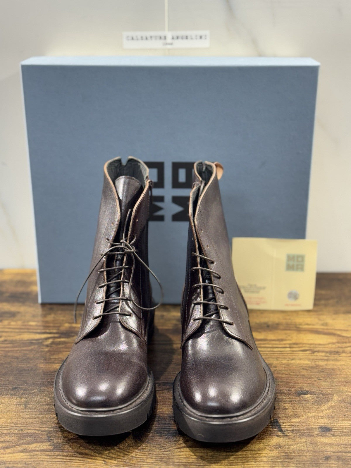 Moma Anfibio  Boot T Moro Fatto A Mano In Italia Luxury Moma Boot Donna 40