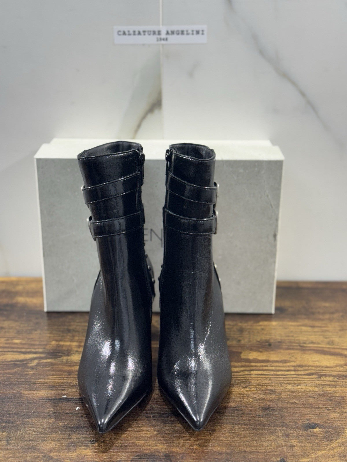 Elena Iachi Stivaletto Pelle Nero  Luxury Boot Donna 38