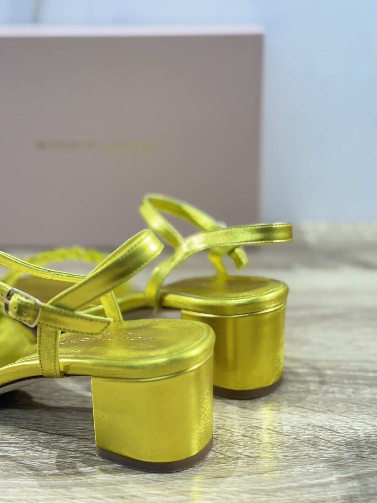 Eddi Cuomo Luxury Sandals Donna In Pelle Giallo  Fatti A Mano  Handmade 39