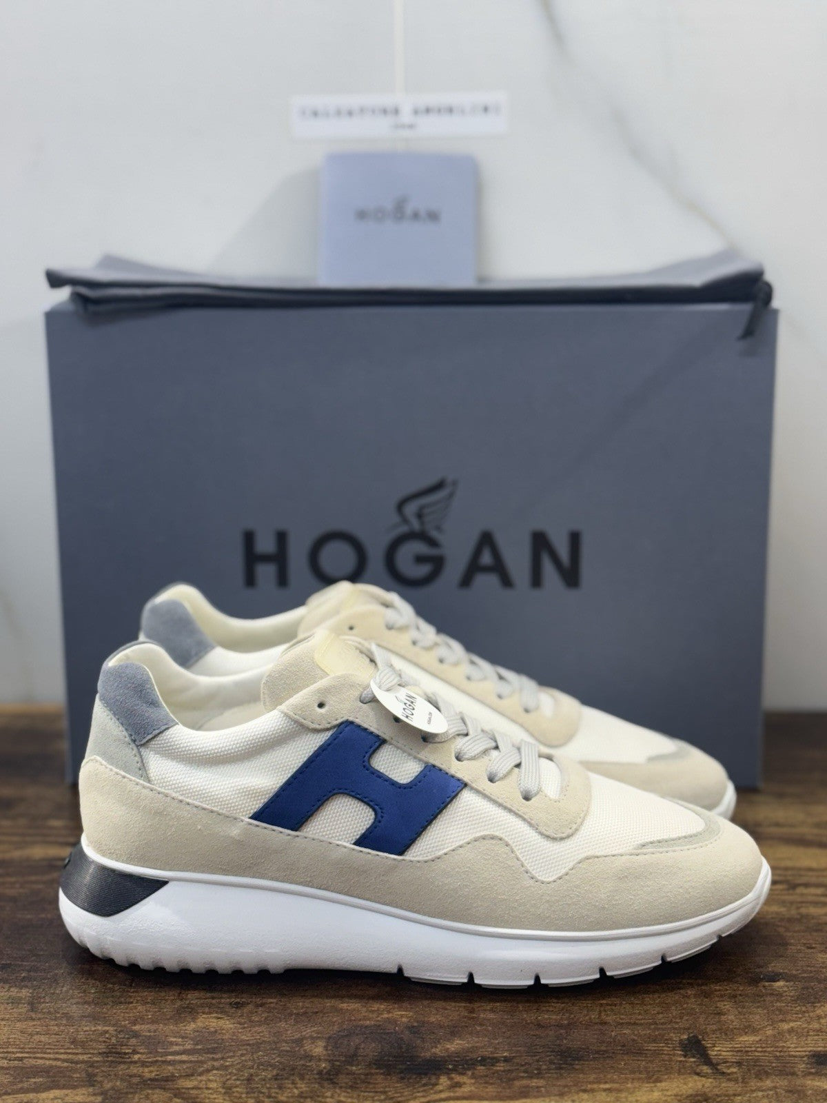 Hogan Interactive 3 Pelle Suede Ghiaccio Casual Hogan Uomo 40.5