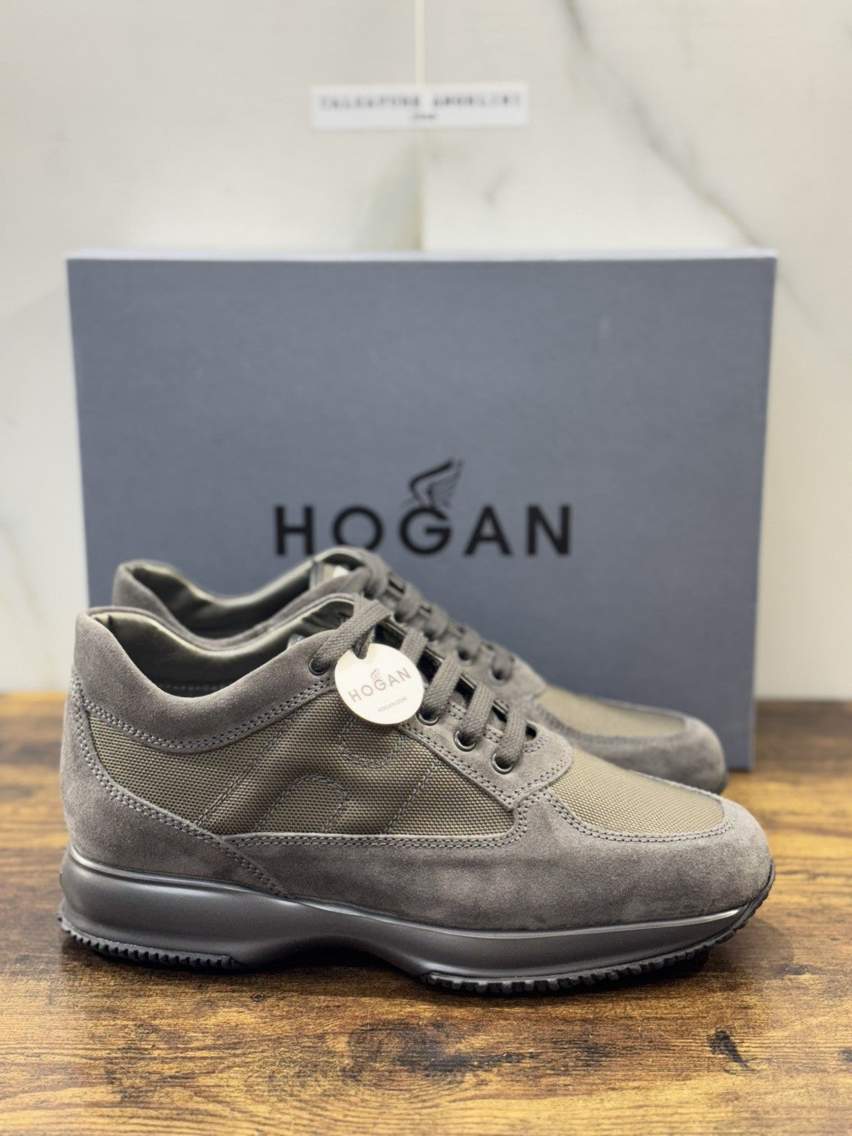 Hogan Interactive Suede Grey Casual Uomo Hogan 42