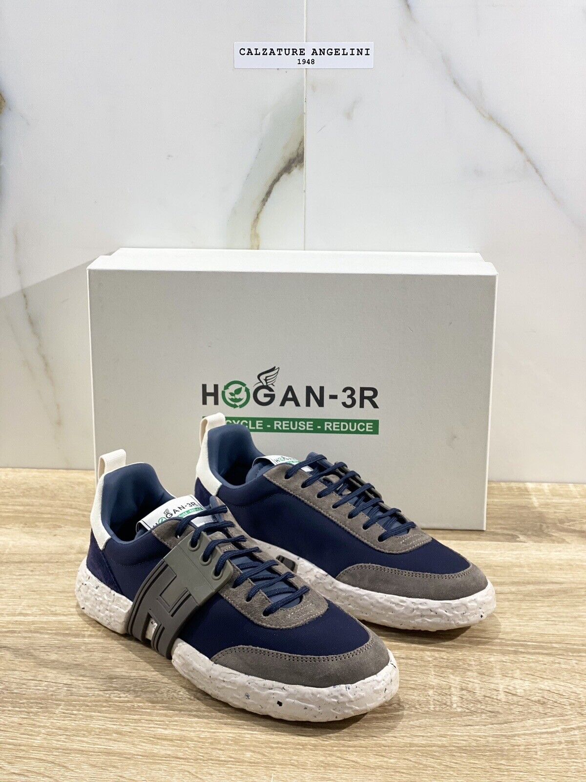 Hogan -3 R Sneaker Donna Blu Casual Vegan Shoes Hogan Woman 38