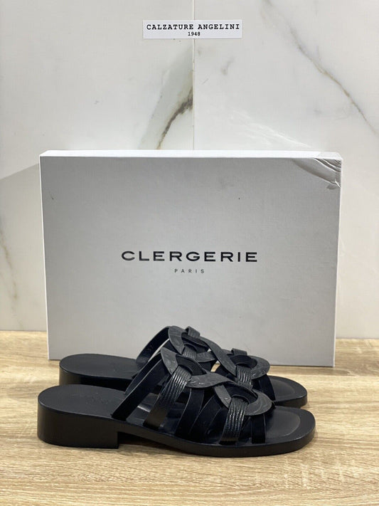 Clergerie Sandalo Donna Very Pelle Nero Luxury Clergerie Sandal 37