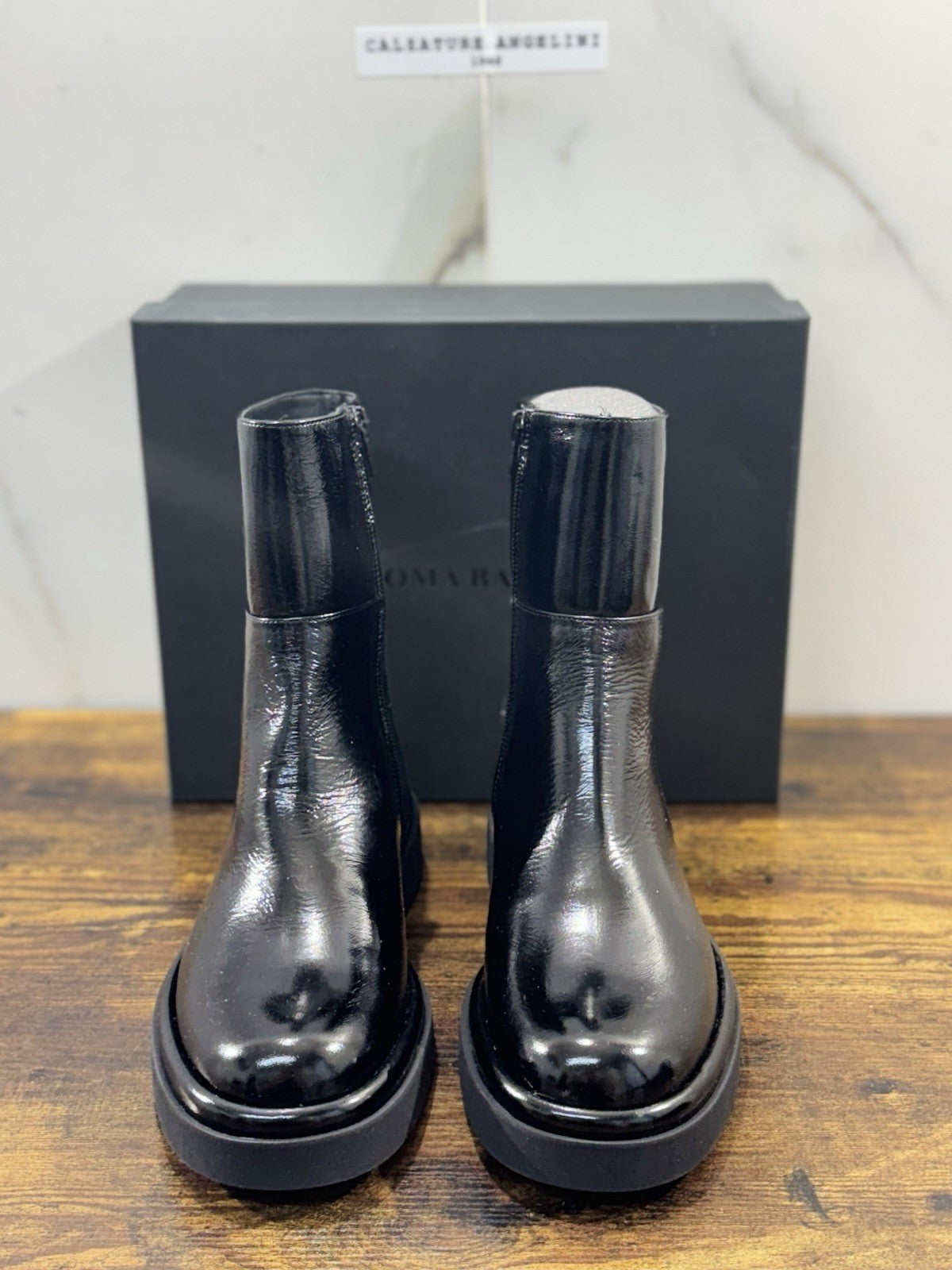 paloma barcelo Chelsea Boot  Carla pelle Nera luxury boot 36