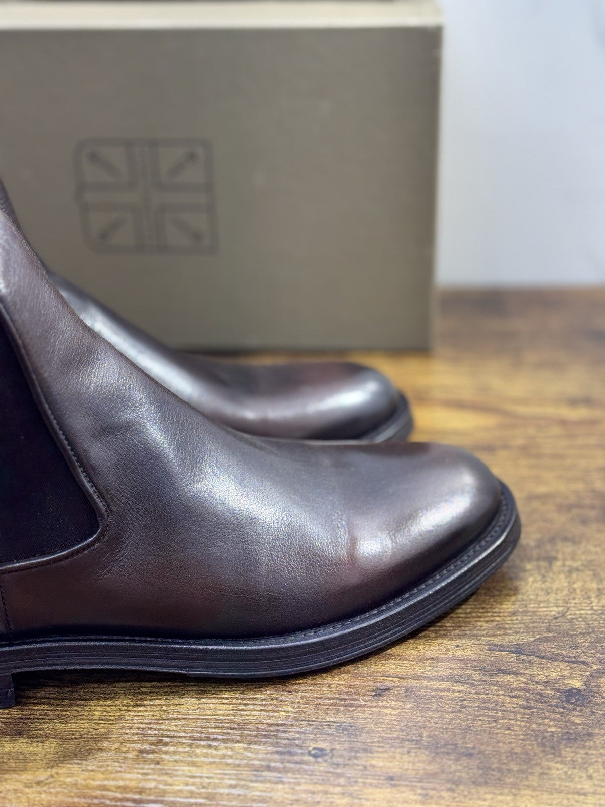 Pantanetti Chelsea Boot   Uomo Pelle Tabacco Casual Luxury Men Shoe 43