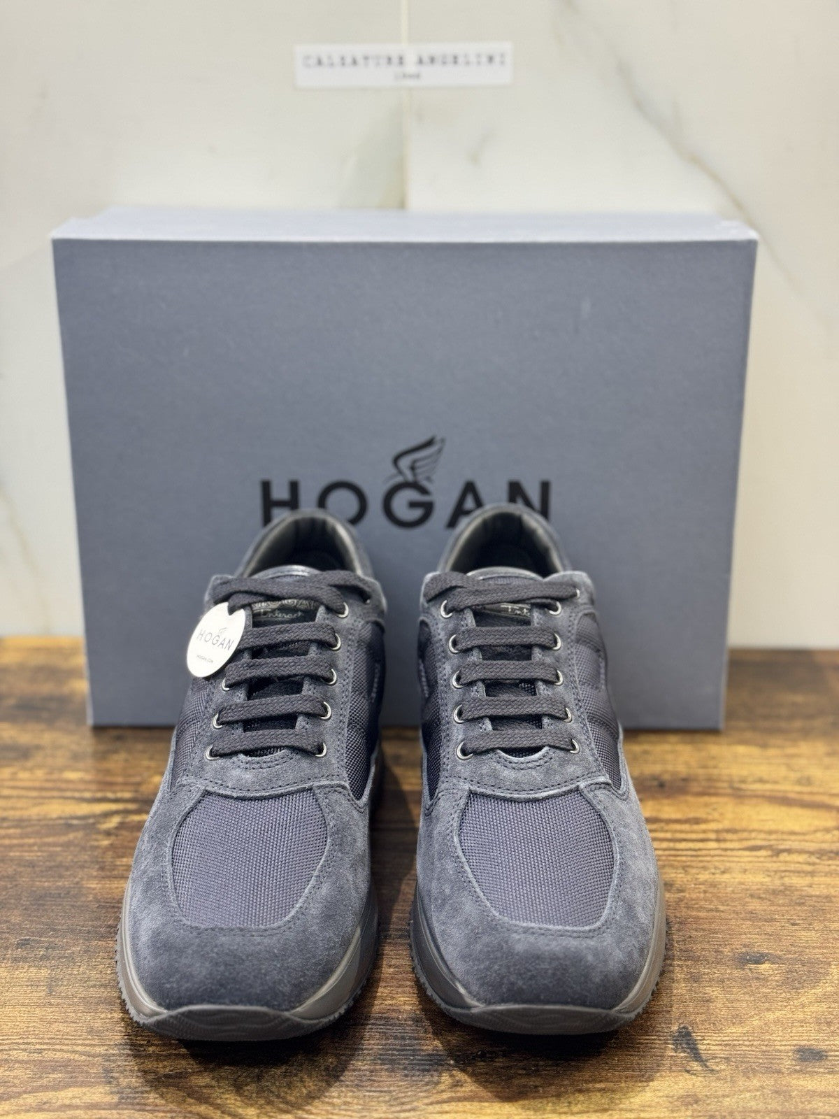 Hogan Interactive Suede Blu  Casual Uomo Hogan 42