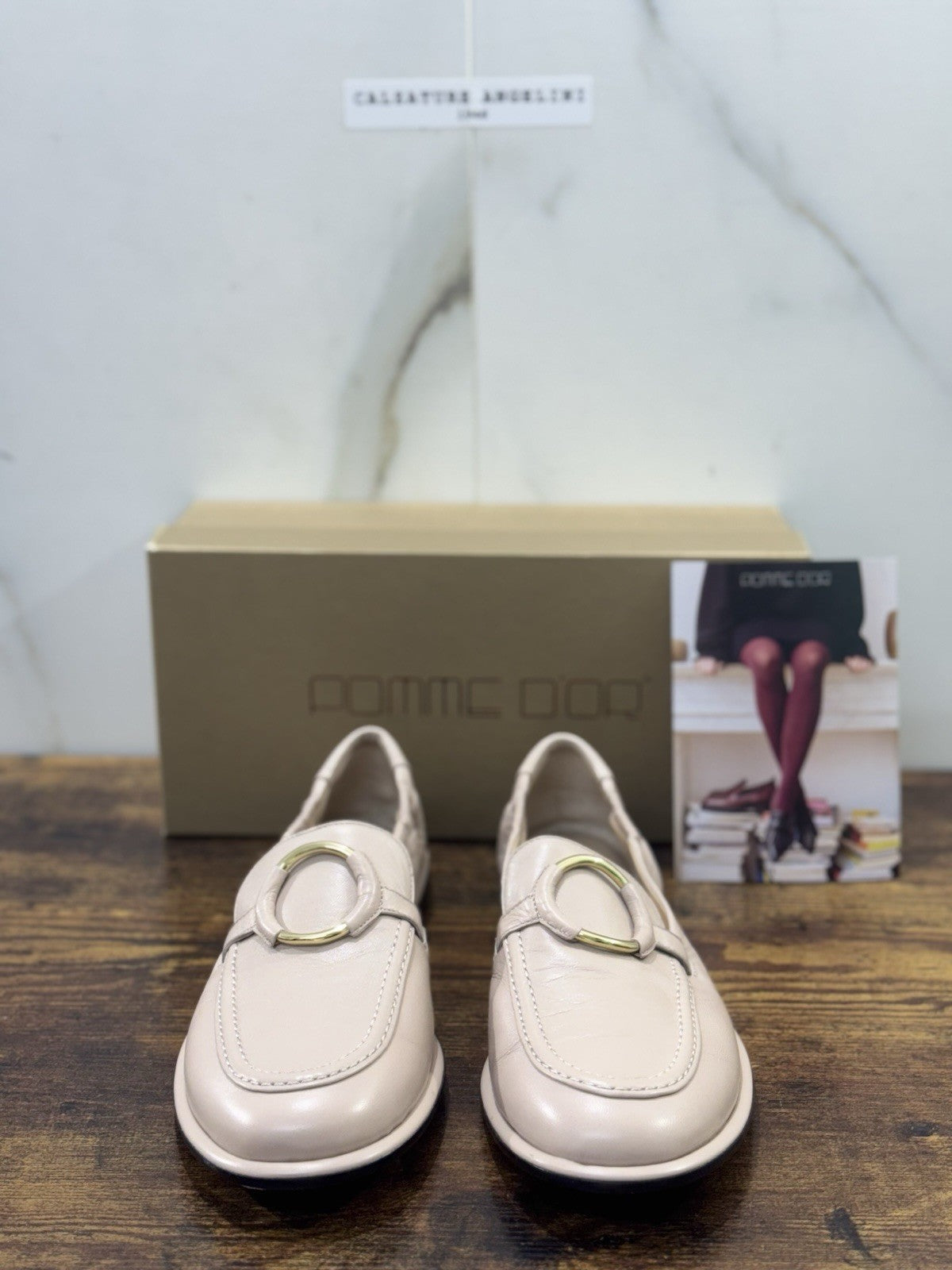 Pomme D’or Mocassino  Pelle Beige  Scarpa Donna 40