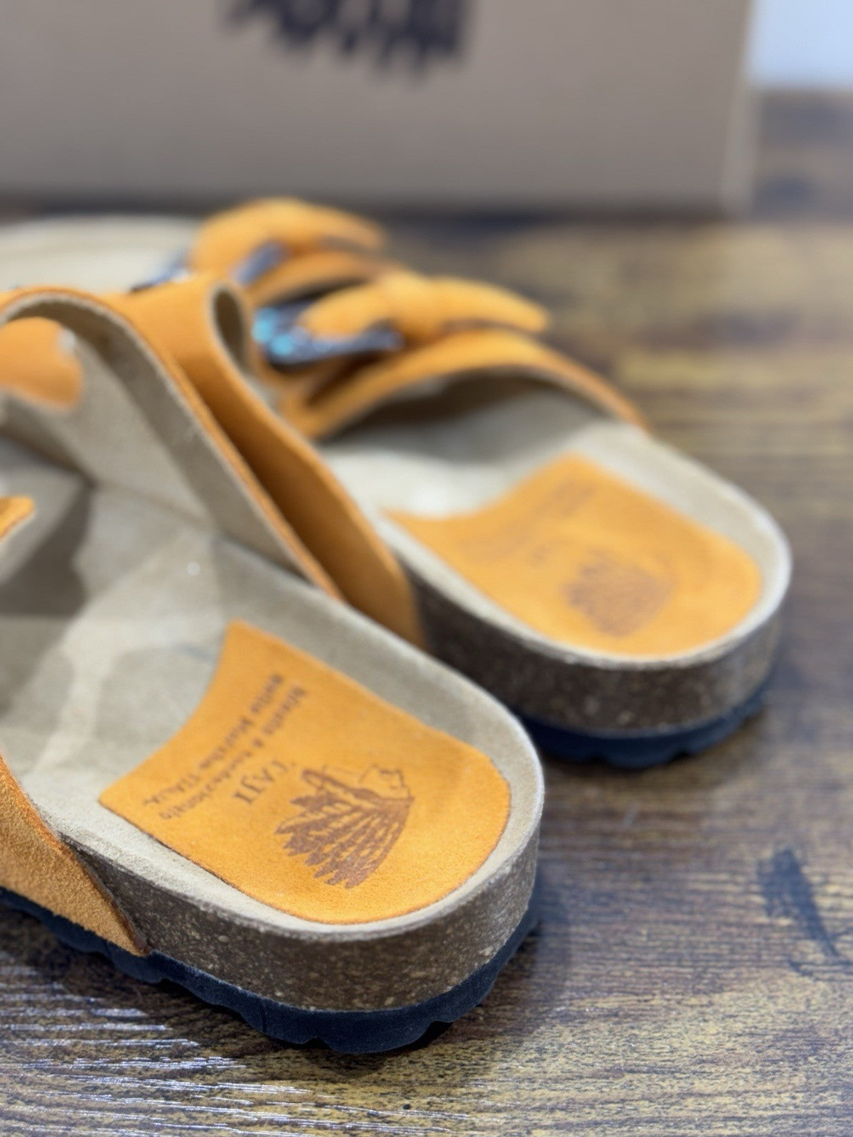 Taji Ciabatta  Donna Suede Mandarino Icon Taji  Donna 36
