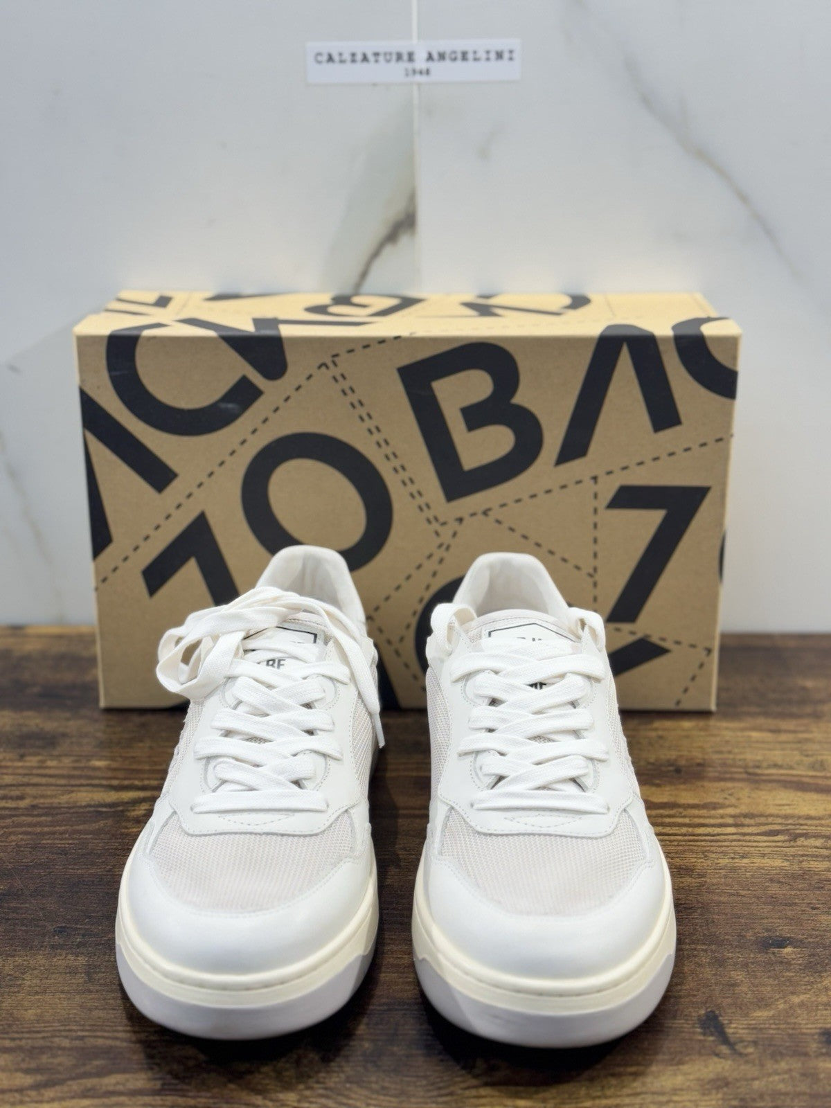 Back 70 Sneaker Pelle Bianca Causal Uomo 41