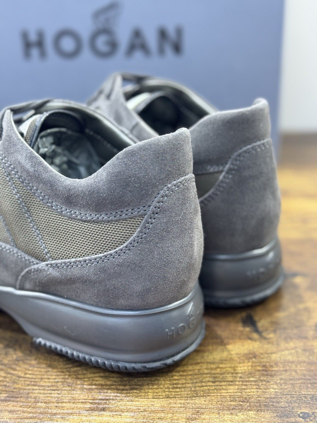 Hogan Interactive Suede Grey Casual Uomo Hogan 42