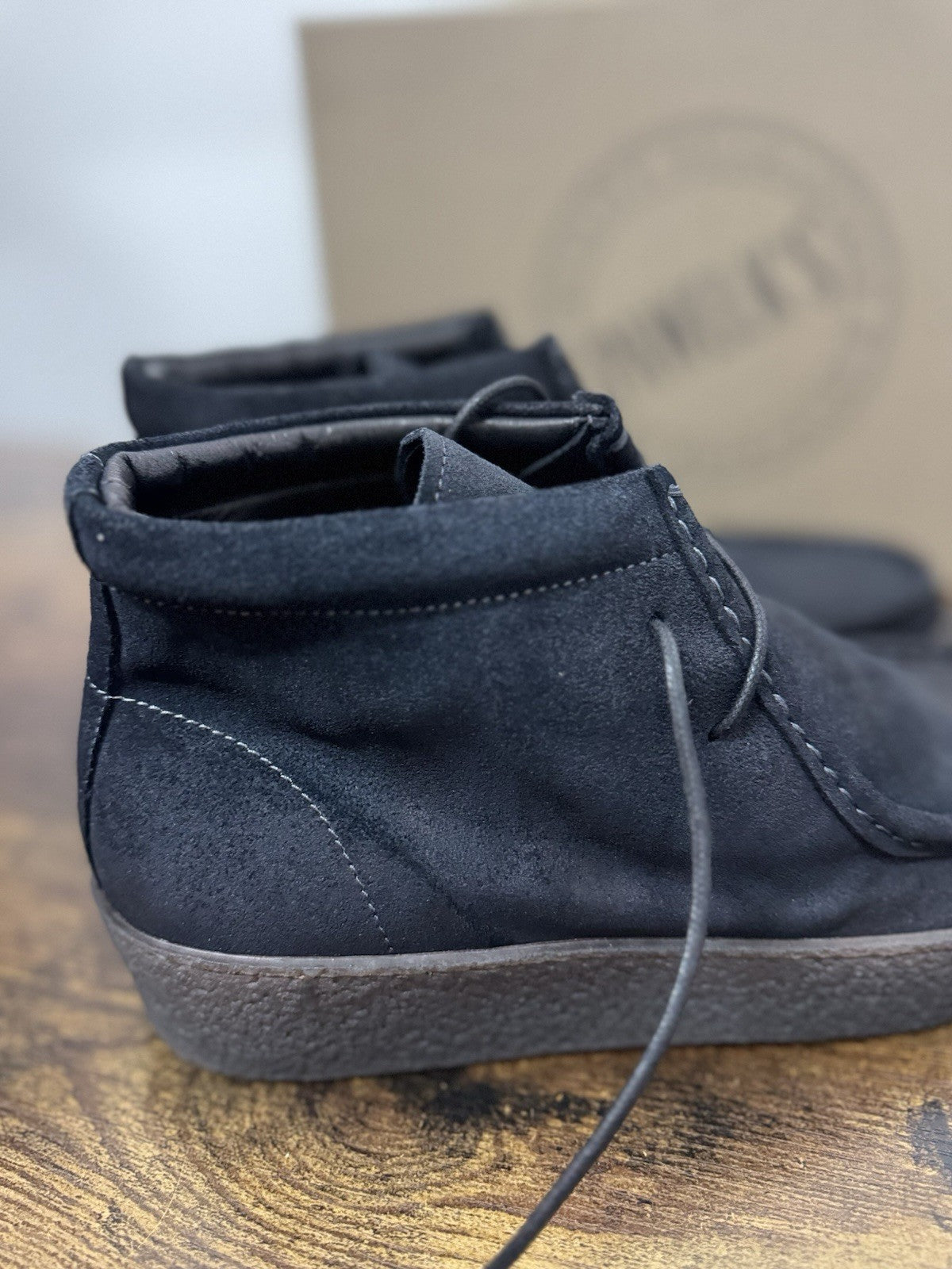 Pawelk’s Polacchino  Suede Nero   Casual Boot Uomo 39