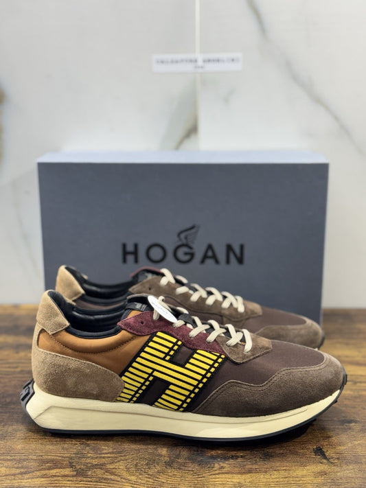 Hogan H601  Sneaker  Suede Marrone Memory Foam Casual Hogan   Uomo 42.5