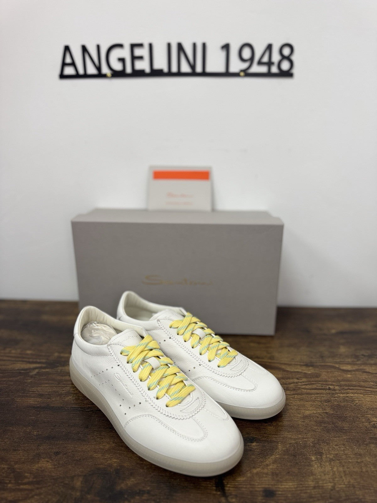 Santoni Sneaker Icon Pelle Bianca    Casual Scarpa Santoni 38.5