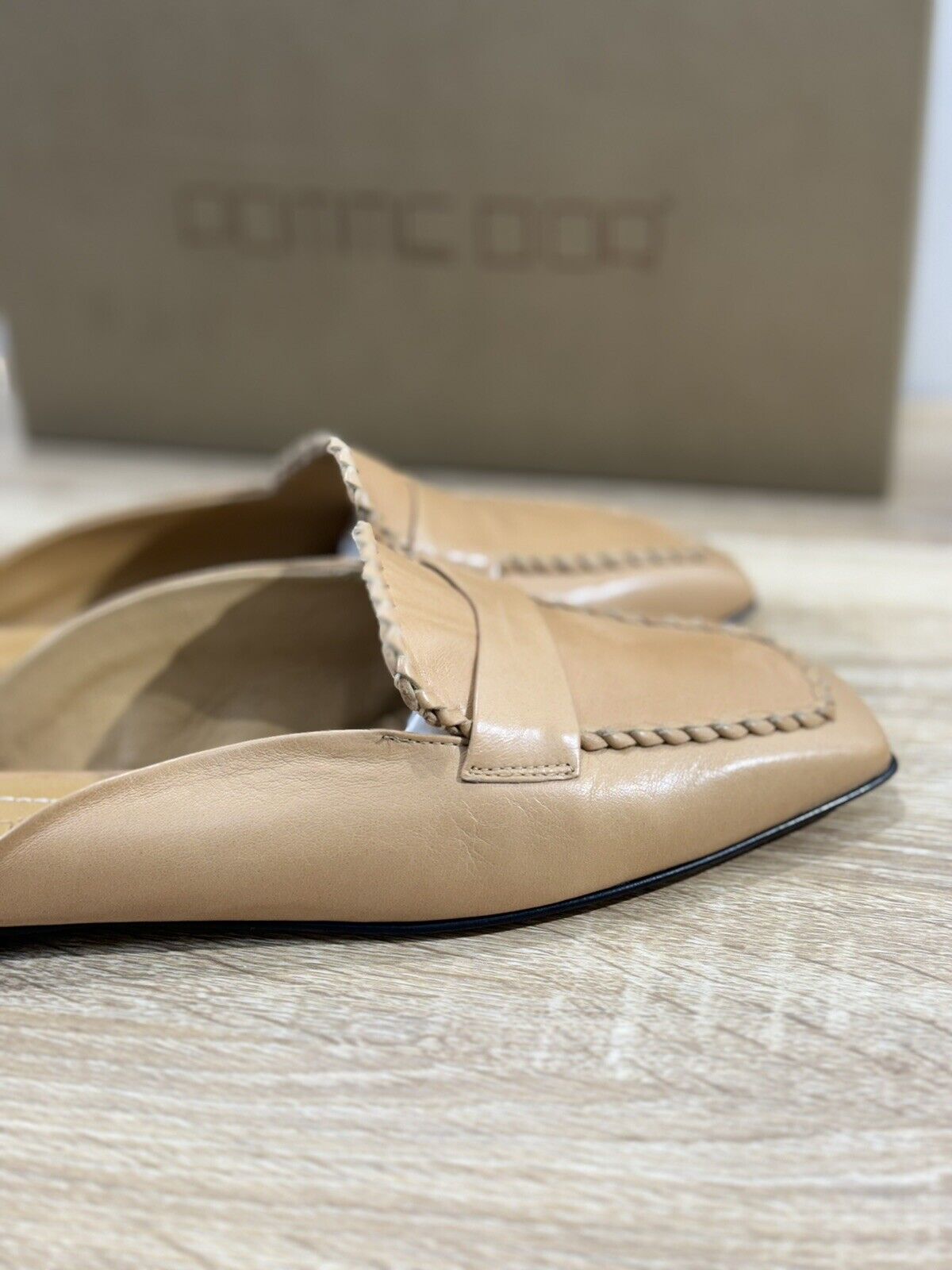 Pomme D’or Mules Donna Pelle Sand   Luxury Handmade Woman Pomme D’or 40