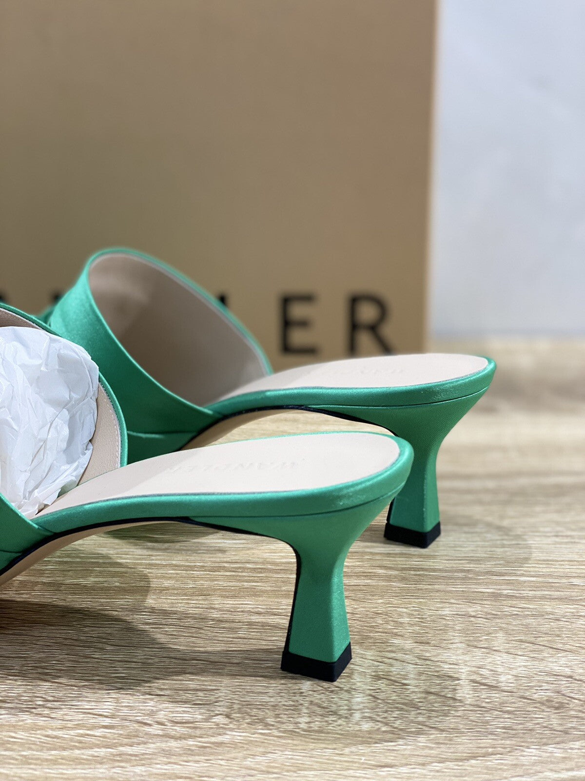 Wandler Sandalo Donna Isa Slipper Satin Seta Luxury Woman Sandal 37