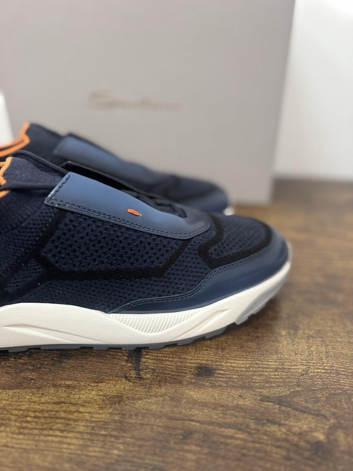 Santoni Innova Sneaker Pelle E Tessuto    Casual Luxury Santoni Scarpa Uomo 41