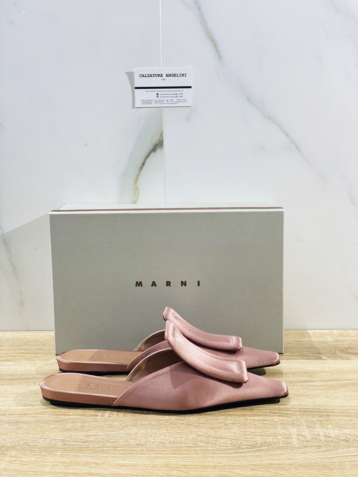 Marni Sabot Donna In Raso Rosa Luxury Marni Shoes Woman TV564 40