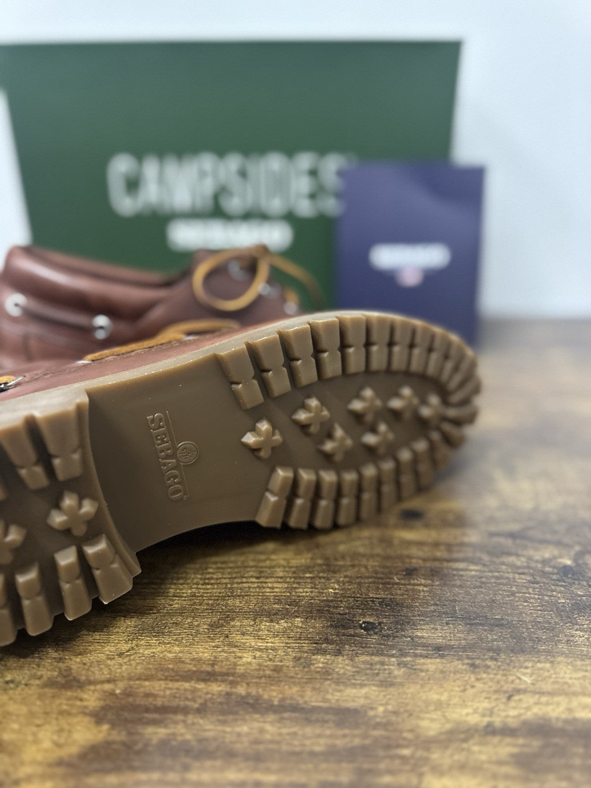 Sebago Acadia Barca Pelle Brown  Casual Sebago Uomo 44