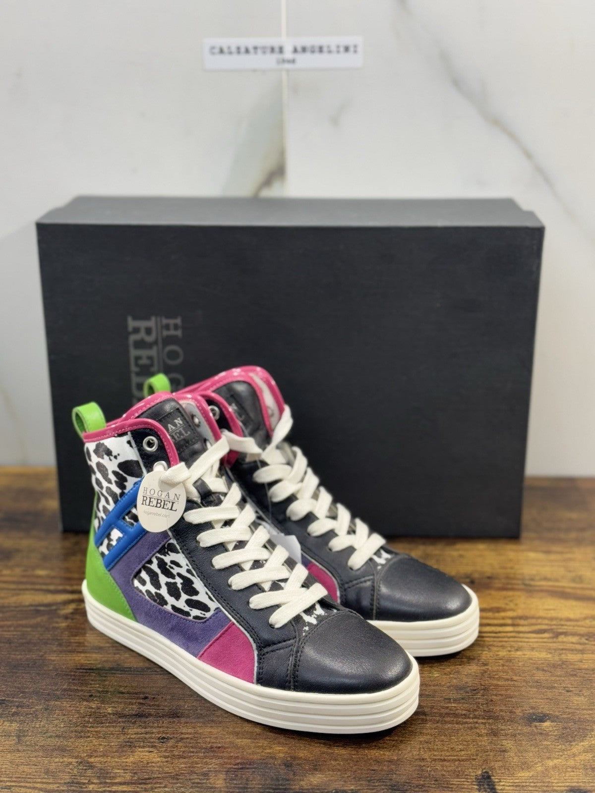 Hogan Rebel Sneaker Bianco Multicolor  Casual Hogan Donna 35