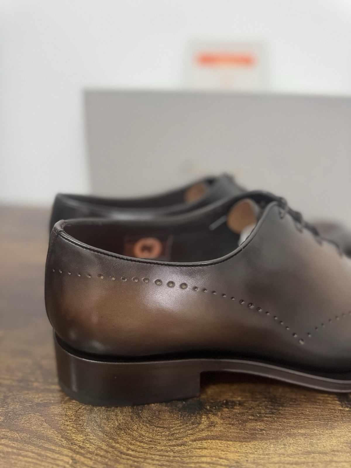 Santoni Stringata 4 Fori Goodyear Pelle Dark Brown Luxury Casual Santoni 45