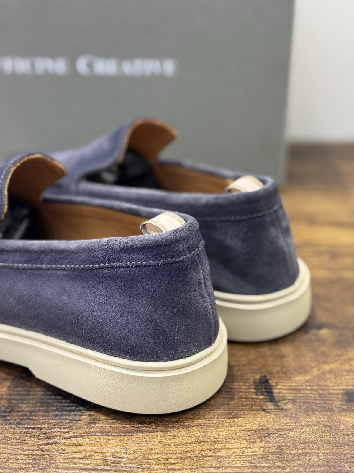 Officine Creative Mocassino  Suede Avio Extra Light  Luxury Scarpa Uomo 44