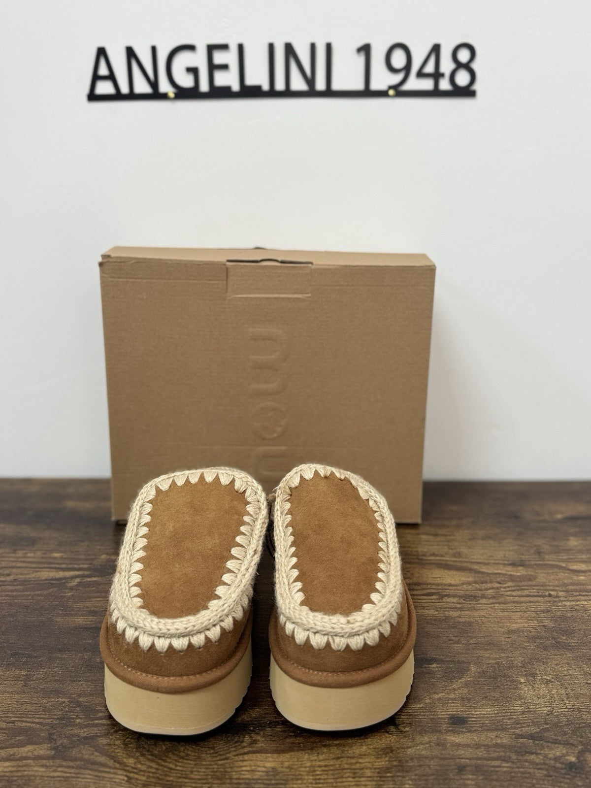 Mou Clog Eskimo Platform Suede Cognac Casual Mou Donna 39