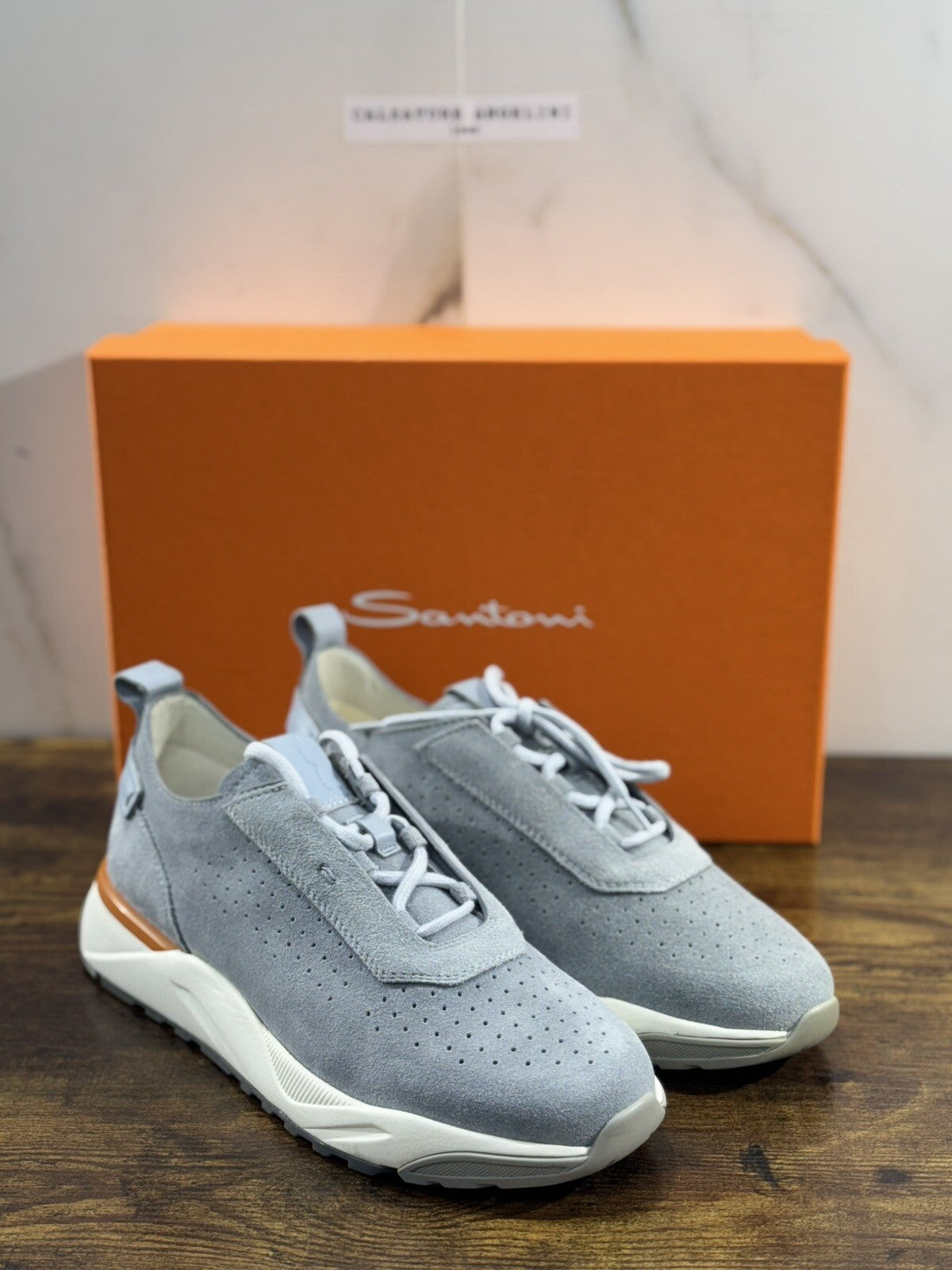 Santoni Innova Sneaker Suede Grey   Casual Men Shoes Santoni Innova 6