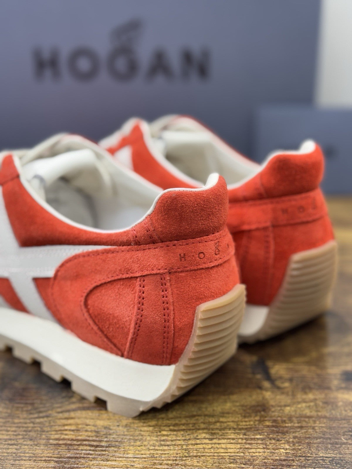 Hogan H671  Sneaker Pelle Suede Rossi      Hogan Scarpe Donna 39