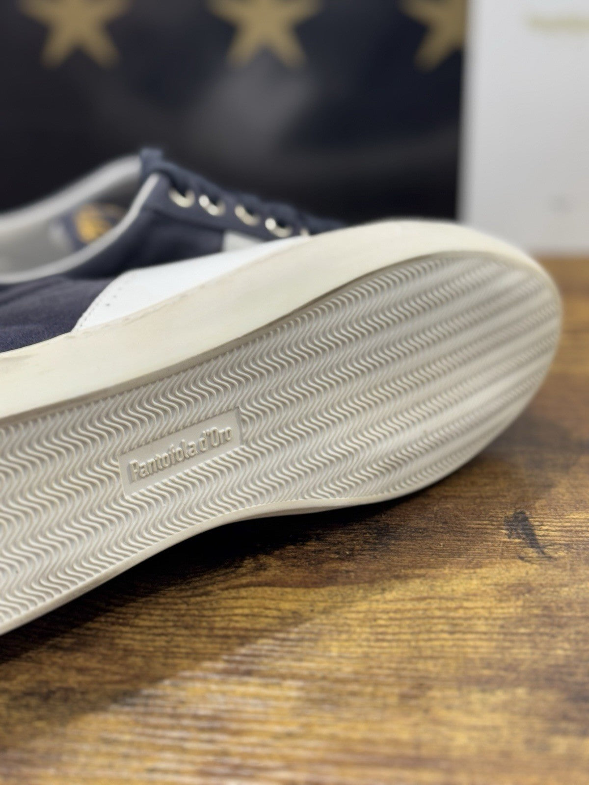 Pantofola D’oro Sneaker  Open Low Suede Navy Casual Scarpa  Uomo 40