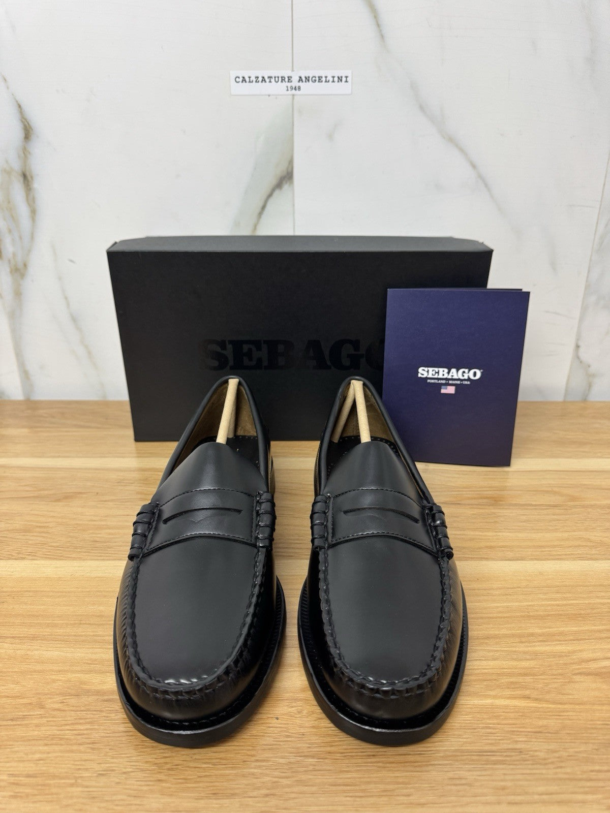 Sebago Classic Dan Pelle Nero Casual Sebago Uomo 43.5
