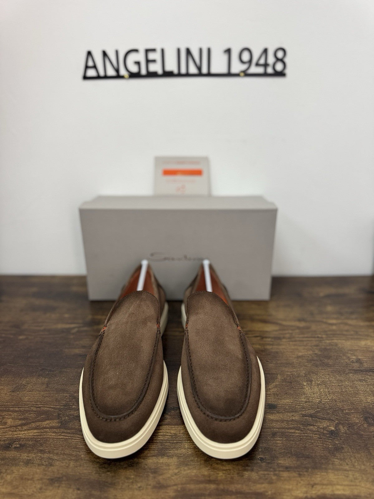 Santoni Mocassino Summer Walk Suede Brown Casual Santoni Uomo 46