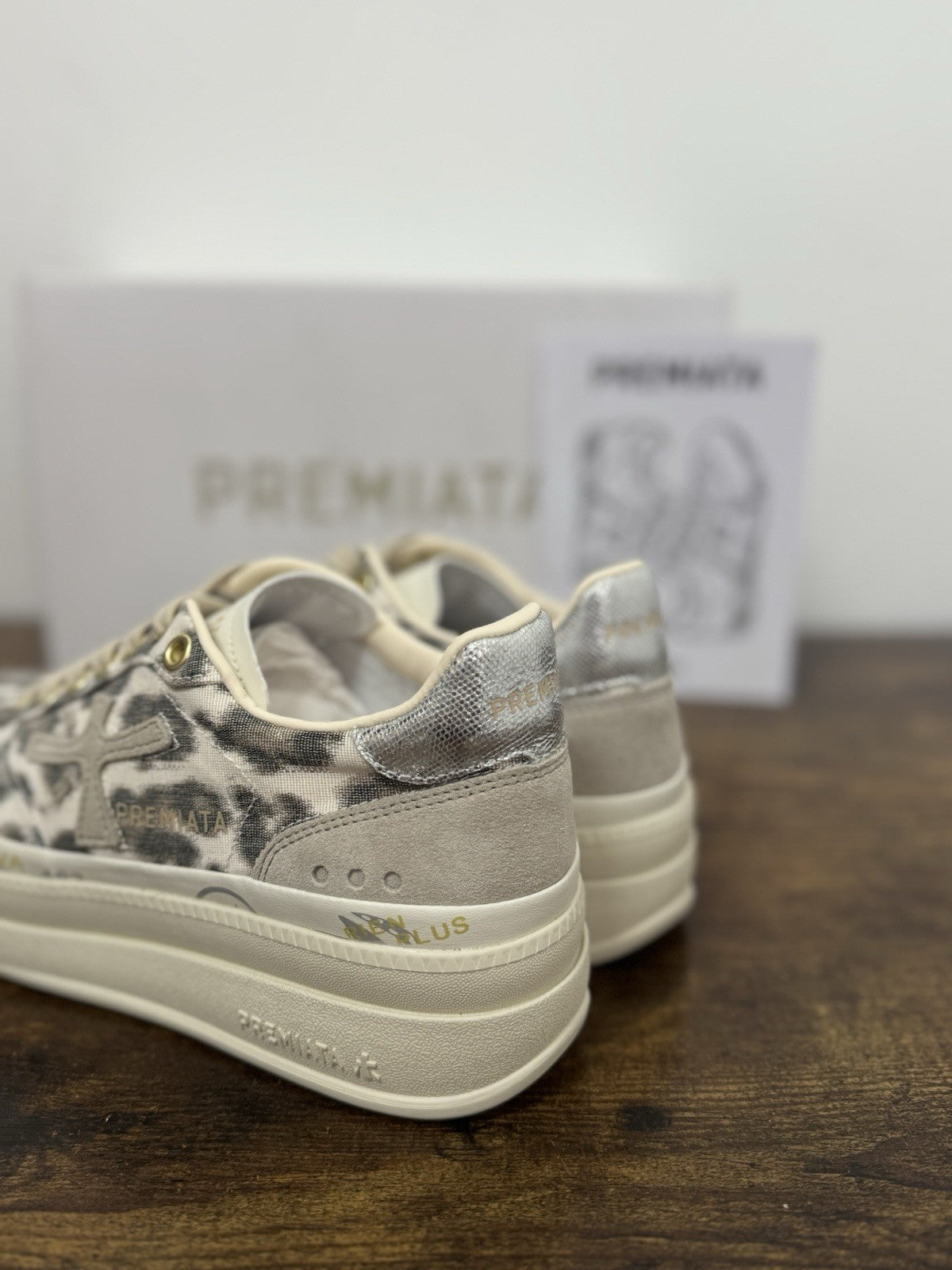 Premiata Micol  Sneaker Pelle Tessuto Leopard    Casual Premiata Donna 36