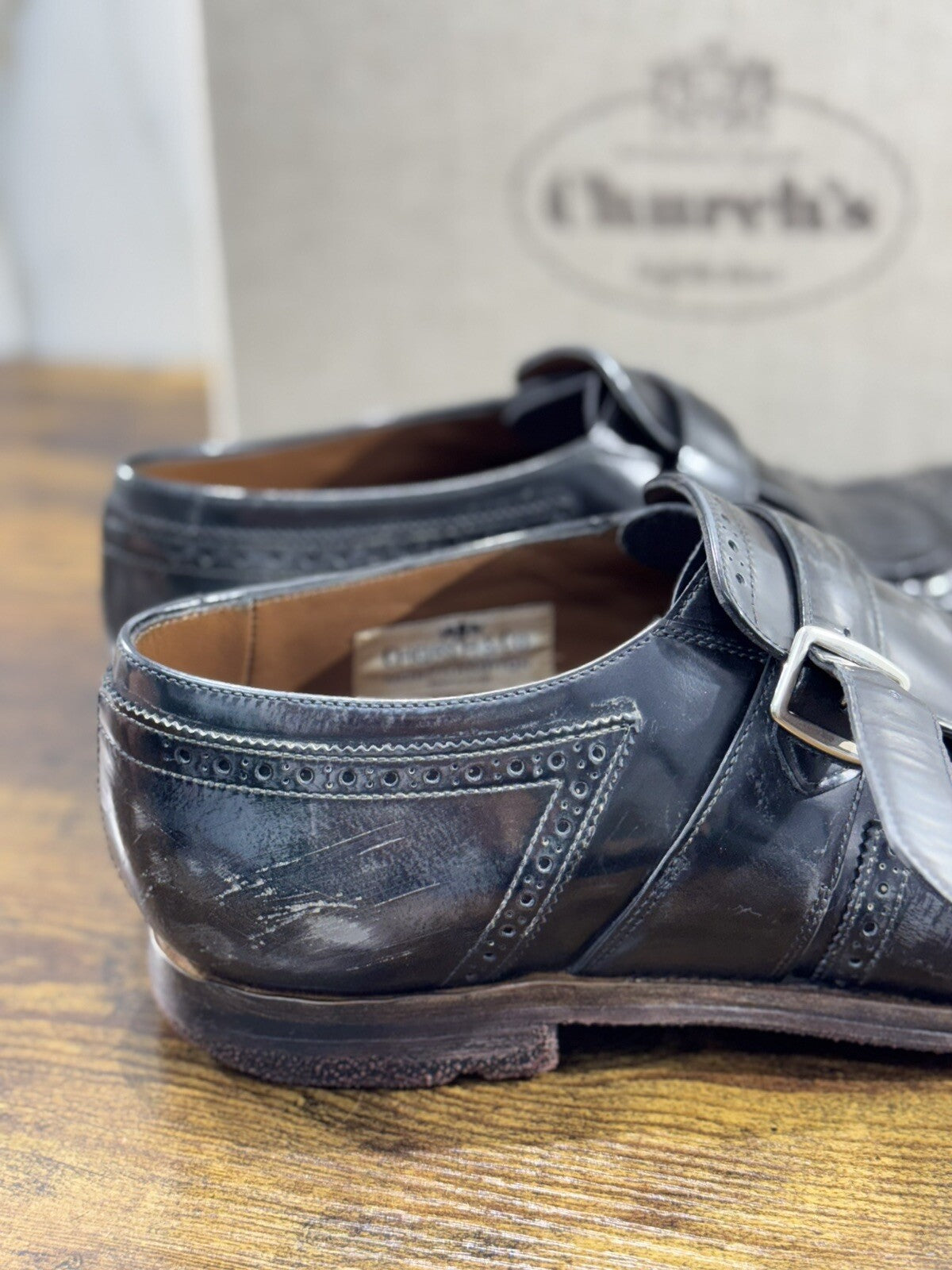 Church’s Shangai Mocassino Uomo Polish Grey  Luxury Icon Men Church’s  40.5