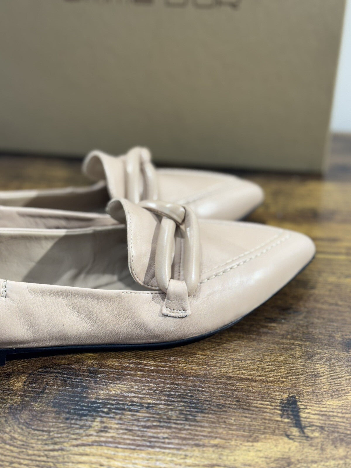 Pomme D’or Mocassino  Donna Pelle Beige    Handmade Woman Pomme D’or 37.5