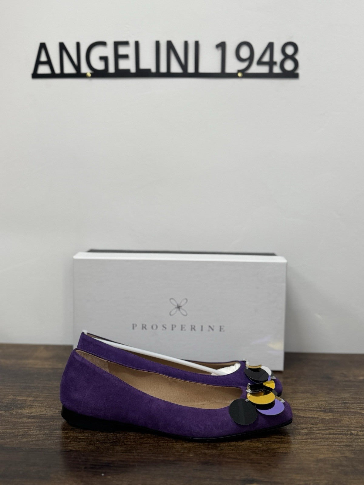 Prosperine Ballerina  Suede Viola Flat  Scarpa Donna 37