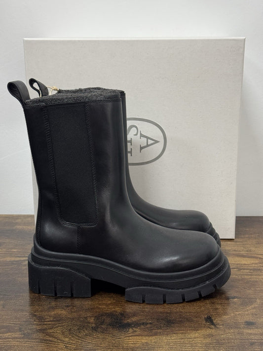 Ash Storm Combat Boot Pelle Nero Casual Ash Donna 36